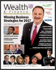Wealth & Finance International Magazine Cover - Jan 2017